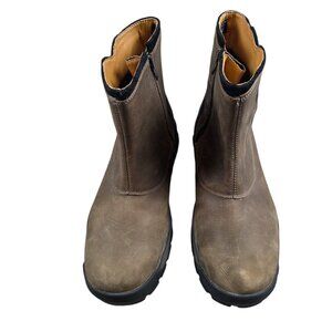 Caterpillar Cat Hydrobond Boots Men's 11 Brown Zip Waterproof Vibram Soles